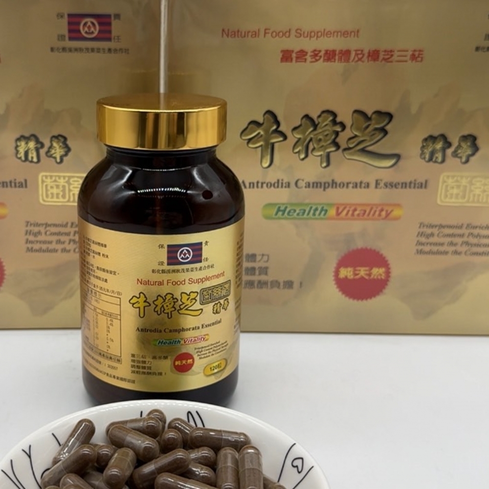 【保健食品】牛樟芝多醣體精華 | 肝臟保健/經常熬夜/容易疲勞/提升免疫力/壓力大/代謝異常(120粒/罐)